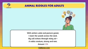 Animal Riddles for Adults