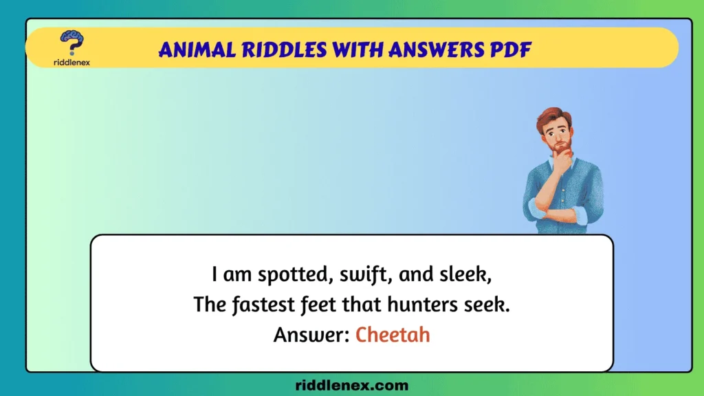 Animal Riddles with Answers PDF