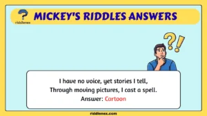 Mickey's Riddles Answers