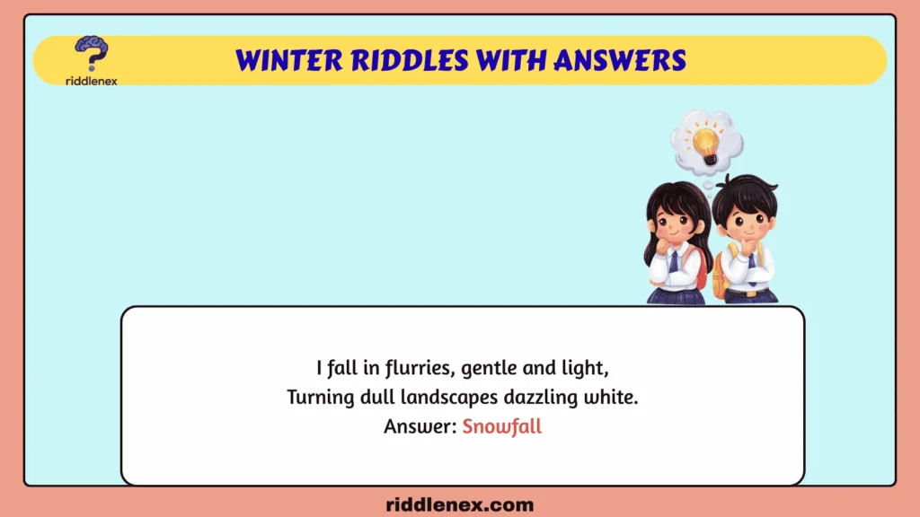 Winter Riddles with Answers