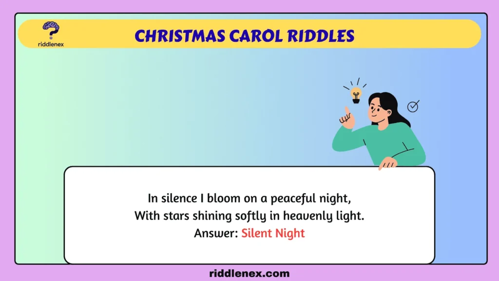 Christmas Carol Riddles