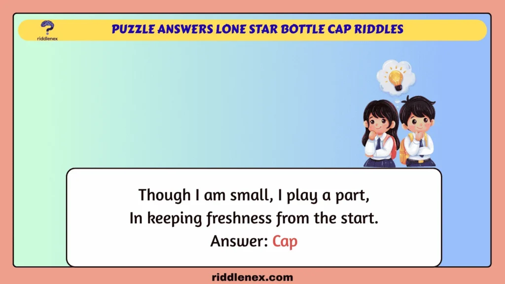 Puzzle Answers Lone Star Bottle Cap Riddles