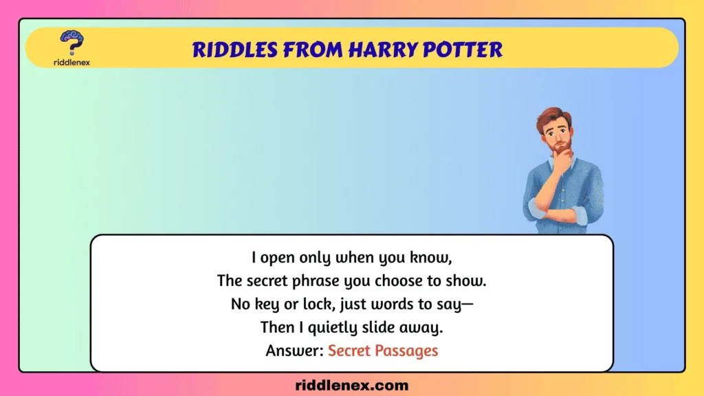 Riddles from harry potter